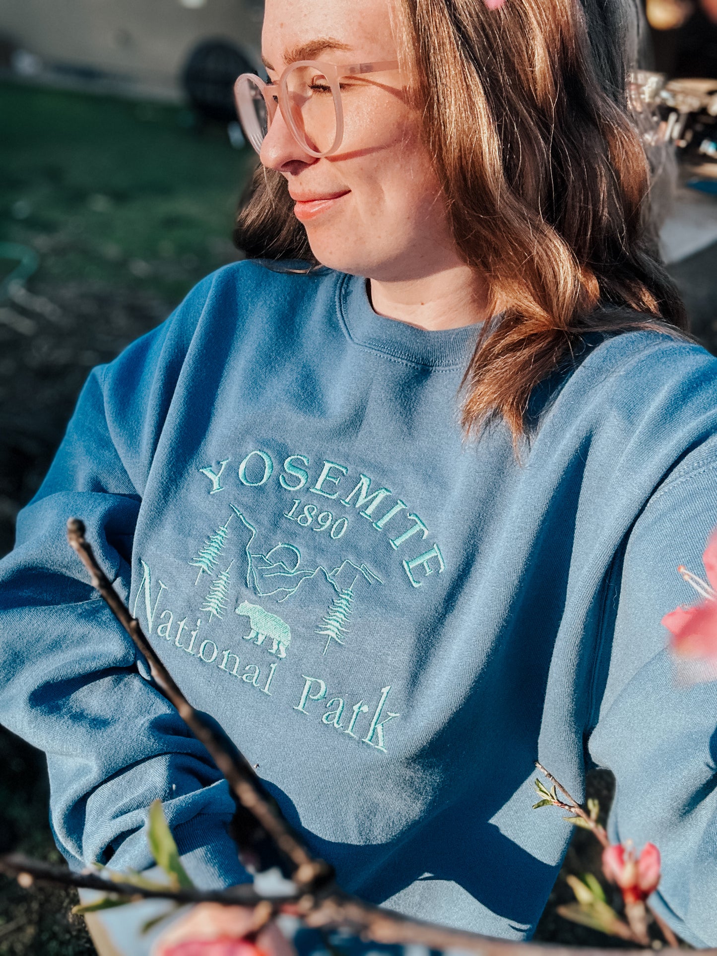 Yosemite National Park Embroidered Crewneck | Unisex Sizing