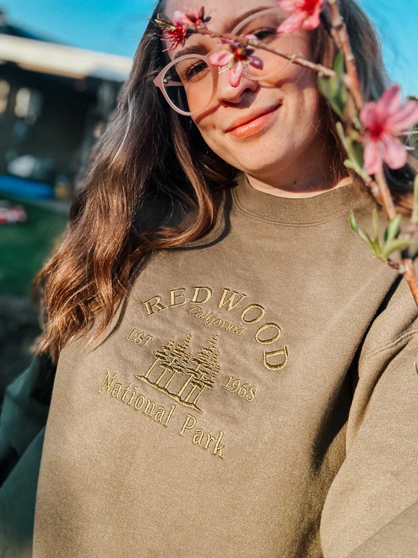 Redwood National Park Embroidered Crewneck | Unisex Sizing