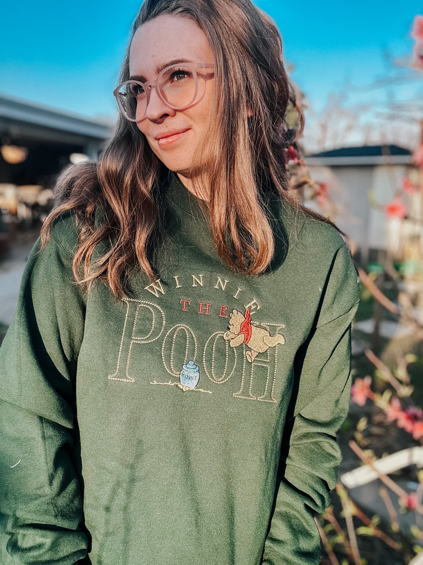 Classic Winnie the Pooh Embroidered Crewneck | Unisex sizing