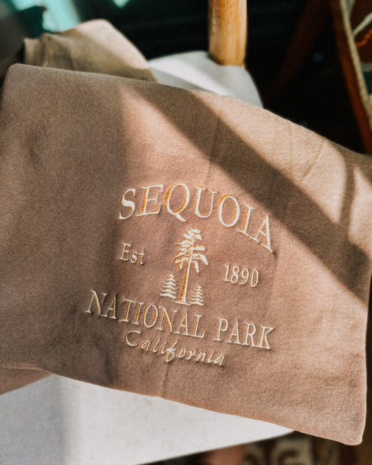 Sequoia National Park Embroidered Crewneck | Unisex Sizing